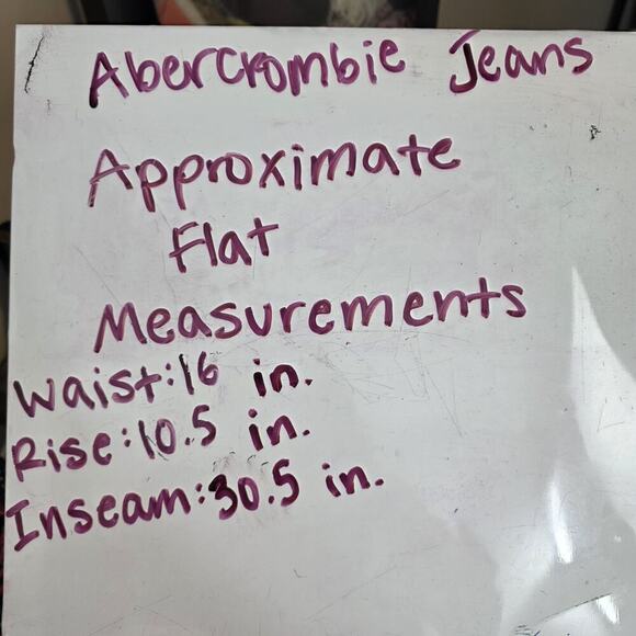 Abercrombie & Fitch Dark Wash Vintage Stretch 90s Slim Casual Jeans 32×32 - Picture 6 of 6